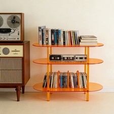 3-Tier Acrylic Record Storage Rack, Record Player Stand/Holder for Living Room