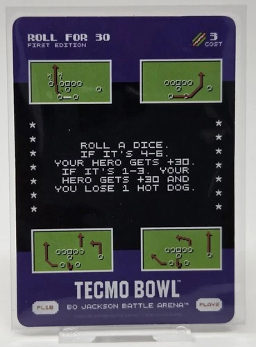 Roll For 30 2026 Bo Jackson Battle Arena Tecmo Bowl Plays SP #PL18