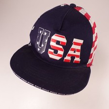The Childrens Place Boys USA Flag Snapback Hat S/M Cotton Adjustable