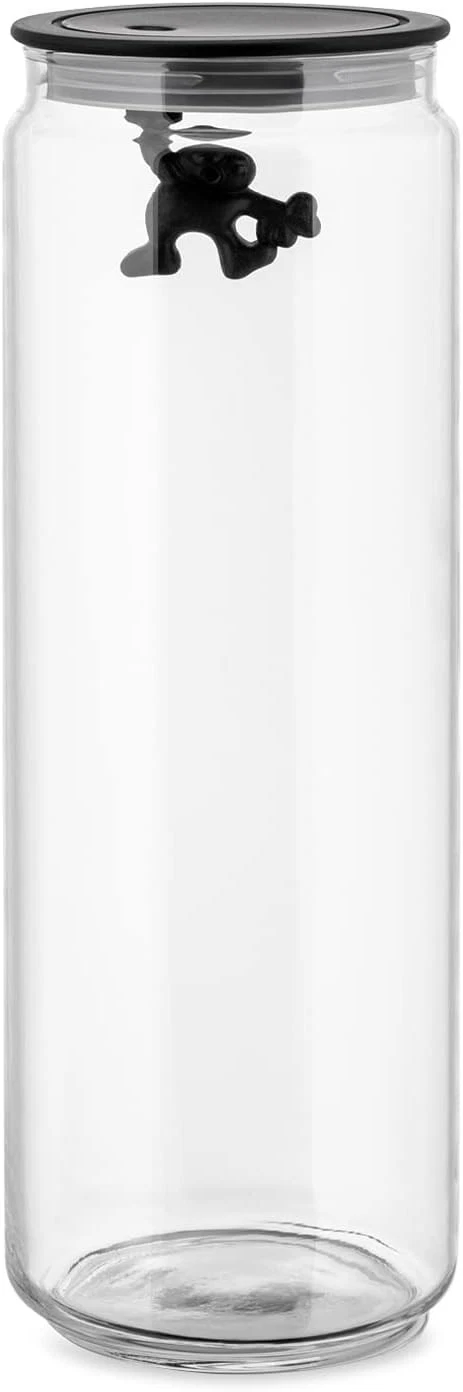 Alessi AMDR08 B Gianni 2000ml Glass Kitchen Canister Black Airtight Hermetic Lid
Opens in a new wind