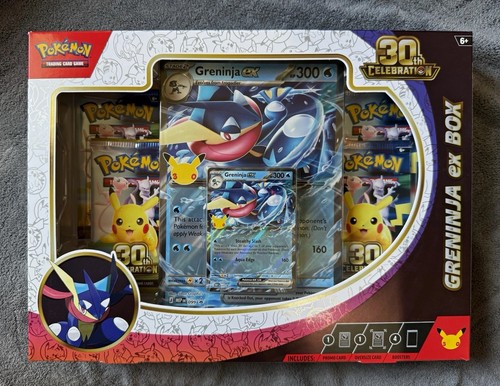 Pokémon TCG 30th Celebration Greninja ex Box Promo Booster Oversized English