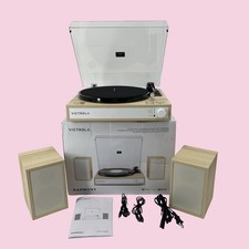 Victrola Harmony VTS1300 Bluetooth 3-Speed Turntable Record Player Natural