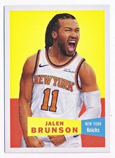 2025-26 Topps NBA Living Set Jalen Brunson Player Silhouette Variation SP #2 /50