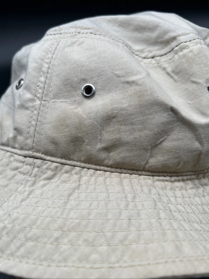 De colección Ralph Lauren Polo Deporte Sombrero Cubo Caqui Bordado Talla S Defectuoso Foto 3 de 4