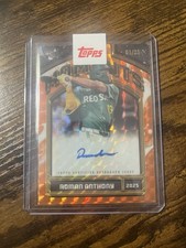 James Wood Chrome 2026 Diamond Orange Refractor /25 Auto