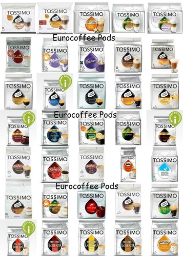 Tassimo Café T Discos-t-disc - Cápsulas-vainas - 44 Sabores A Elegir | eBay