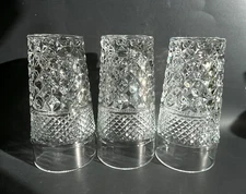 Wexford Ice Tea Glasses Diamond Pattern 6 1/4 inches Tall 3