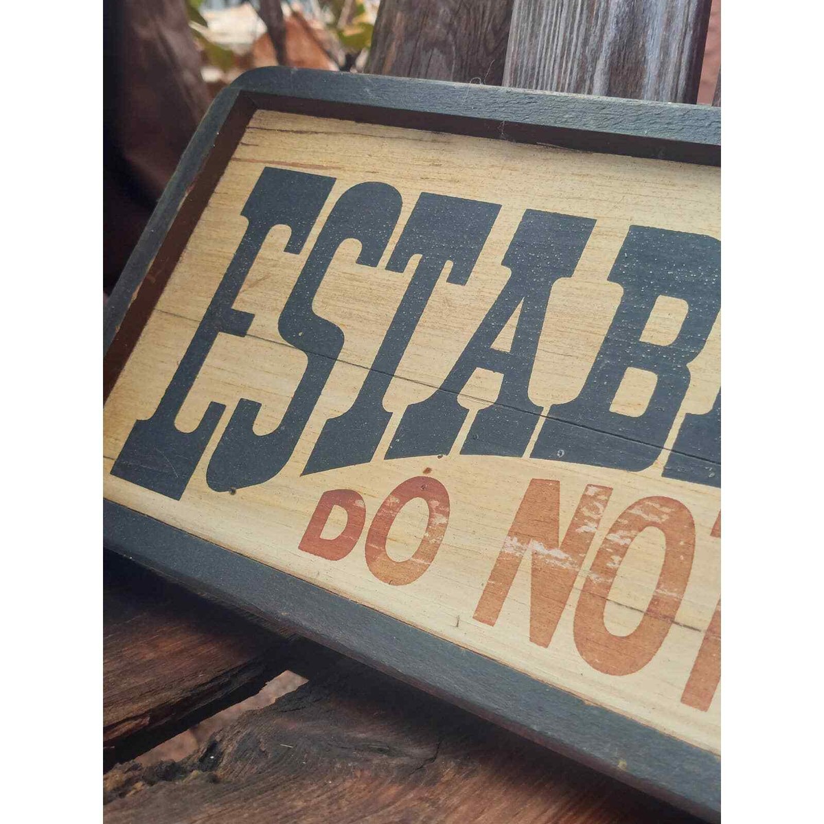 Vintage Wood Sign Board 1800年代 Vintage Wood Sign Board 1800年代