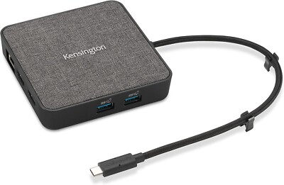 Kensington MD120U4 USB4 Hub, Dual Display 4K @120hz, Single 8K @60hz, HDMI, 100W