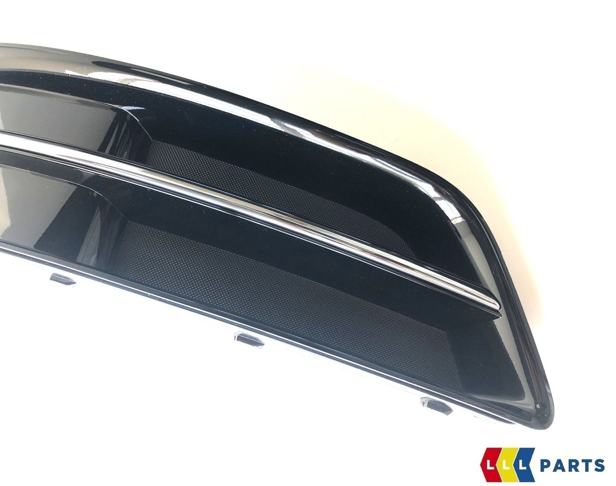 AUDI GENUINE A3 08-12 O/S RIGHT BUMPER LOWER BLACK GLOSSY GRILL サルート03グループフロントエックスC75ネイビー ソングM×2点