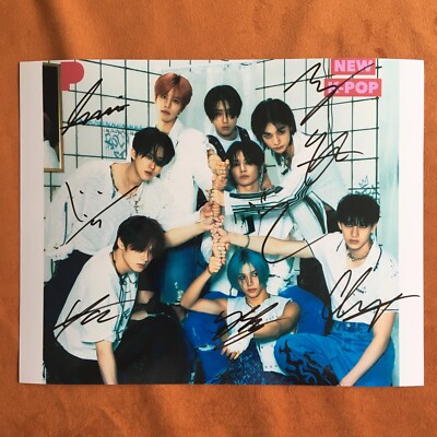 楽 STAR STRAY KIDS SKZ Photo Poster 8*10 Autographs SIGNED K-POP
