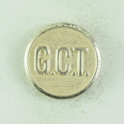 1920s-30s Grand Central Terminal New York Original Uniform Button Z9CT
