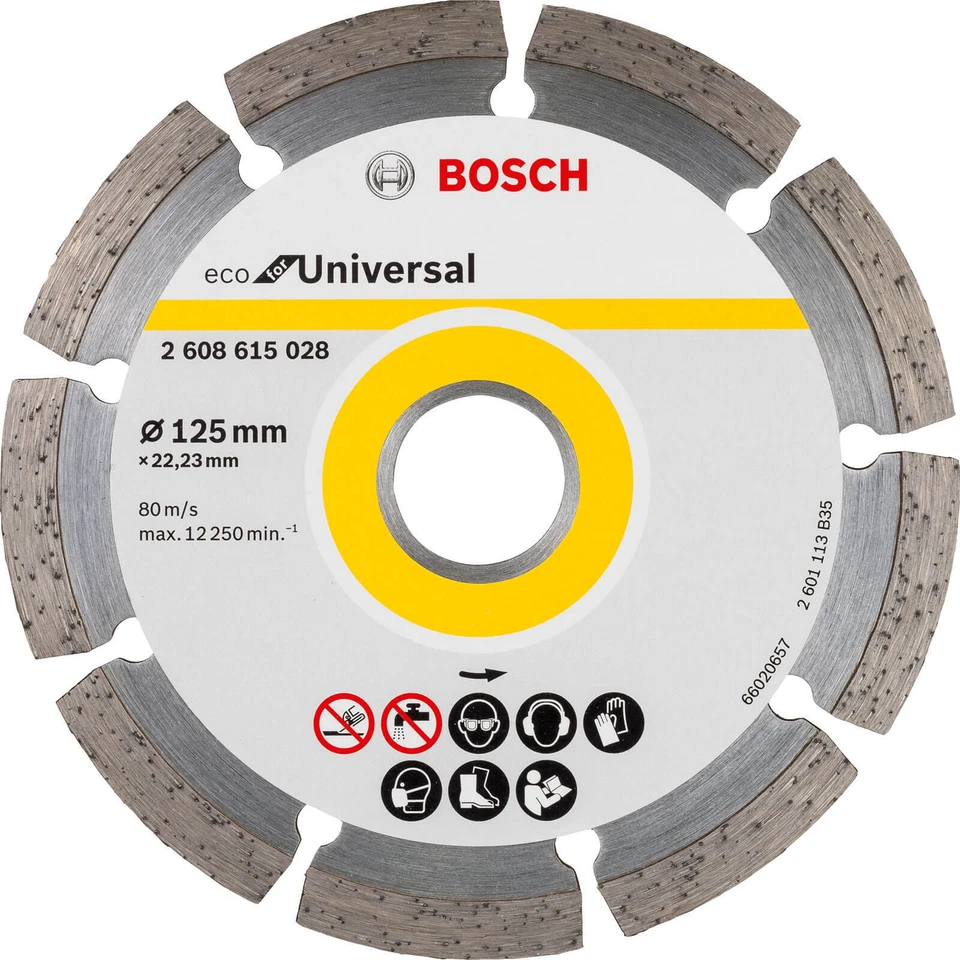 Bosch ECO Universal Segmented Diamond Cutting Disc 125mm 2mm 22mm - Image 1 of 1