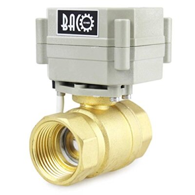 	AC110-230V 2 Wege 1'' Messing Motorkugelhahn Zonenventil CR202C 2 Drähte Elek...