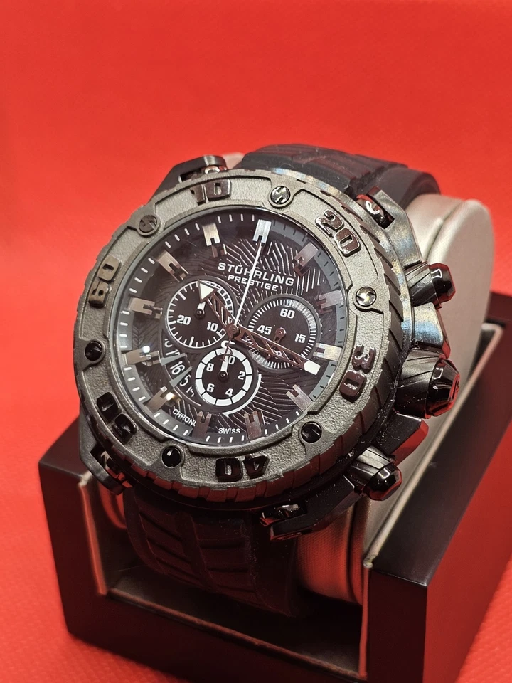 Stührling Prestige Chrono Swiss Limited Edition 168/200 Krysterna Kristall - Bild 2 von 4