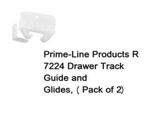 Prime-Line Products R 7224 Drawer Track Guide and Glides, Pack of 2