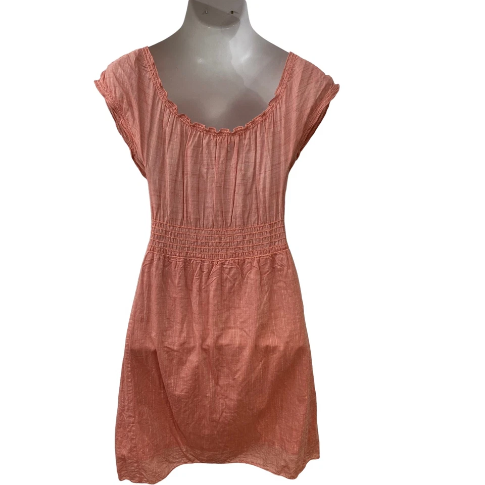 Vestido Studio M Mujer Mediano Cottagecore Campesino Denim Chaqueta Naranja Azul Encaje Foto 2 de 4