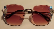 Decorative Rhinestones Sunglasses