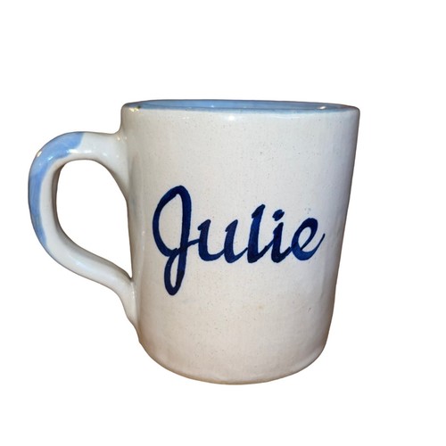 Louisville Stoneware Raggedy Ann Sitting w/ Arms Up Name Mug "Julie" Collectible - Picture 9 of 9