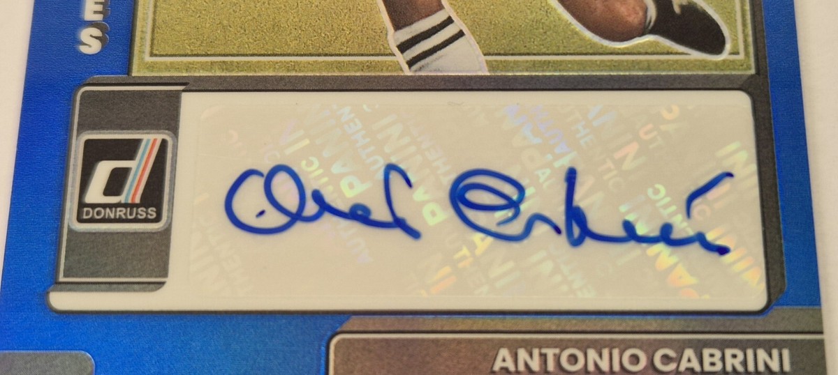 ANTONIO CABRINI AUTOGRAFATA 2022-23 CARD PANINI SERIE A JUVENTUS LIMITED / 49