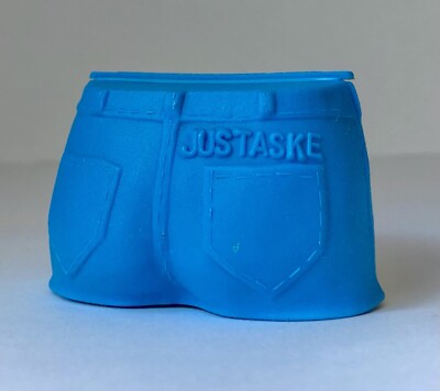 Vintage 1984 Fun Foods SMARTY PANTS Blue Candy Container 2  JUSTASKE Jordache