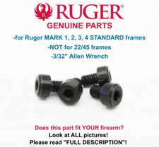 Factory RUGER Grip Screws for Mark 1 2 3 4 Blued Allen Head MK II III IV MK3