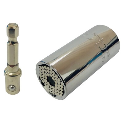HRB Steckschlüssel 7-19 mm, Universal Nuss der Marke HRB, Multinuss mit Adapter