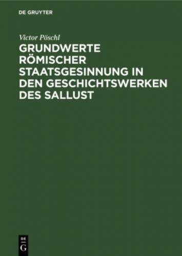 Thumbnail - Grundwerte Römischer Staatsgesinnung In Den Geschichtswerken Des
