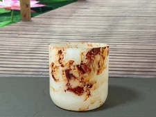 Brand New Stone Design F Heart Chakra Quartz Crystal Singing Bowl 6"+case