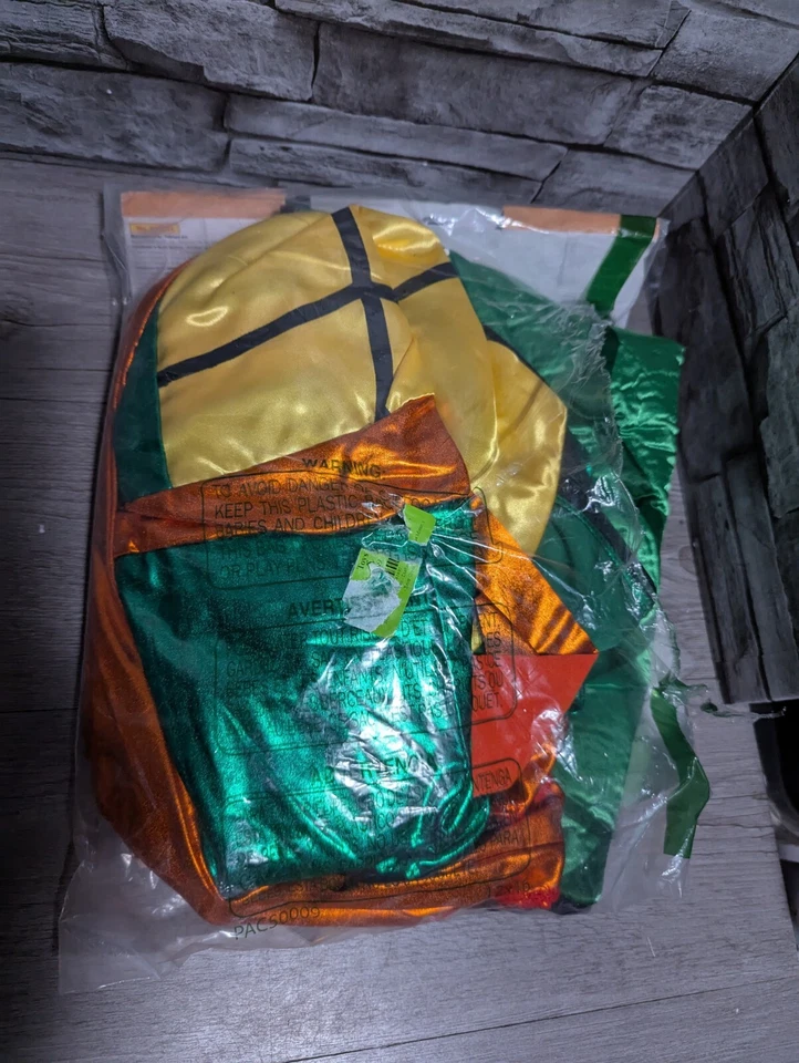 LEER Mono Miguel Ángel Tortugas Ninja Adolescentes Mutantes Disfraz para Mujer, Grande Foto 2 de 4