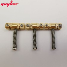3 Pcs Guitar Bridge Saddles Brass Compensated Grooves Saddles Set for Tele TL