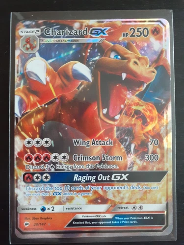 Charizard GX 20/147 Sm-Burning Shadows Holo