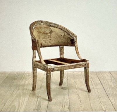 Gustavian Bucket Chair - Sweden c. 1740 Art Print Card 5 x7  Dienst & Dotter