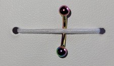 Internally Threaded PVD Over Implant Grade Solid Titanium Curved Barbell Eyebrow