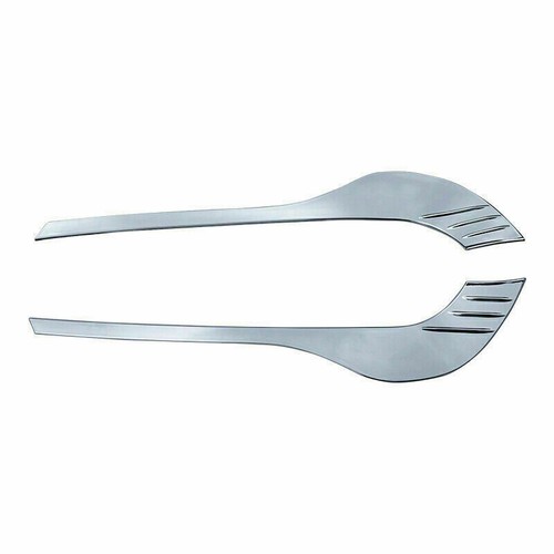 For Mazda CX-5 2017-2021 Chrome Front Fog Lamp Light Lower Eyebrow Cover Trim 2P - Picture 4 of 5