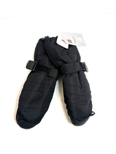 NEW Swiss Tech Performance Gear Boys Ski Mittens Black 3M Thinsulate Size L/XL
