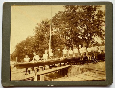 orig. Photo Boat Rower 1909 Sport 