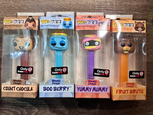 Funko Pop Pez Ad Icons Monster Cereals Gamestop Exclusive Lot of 4