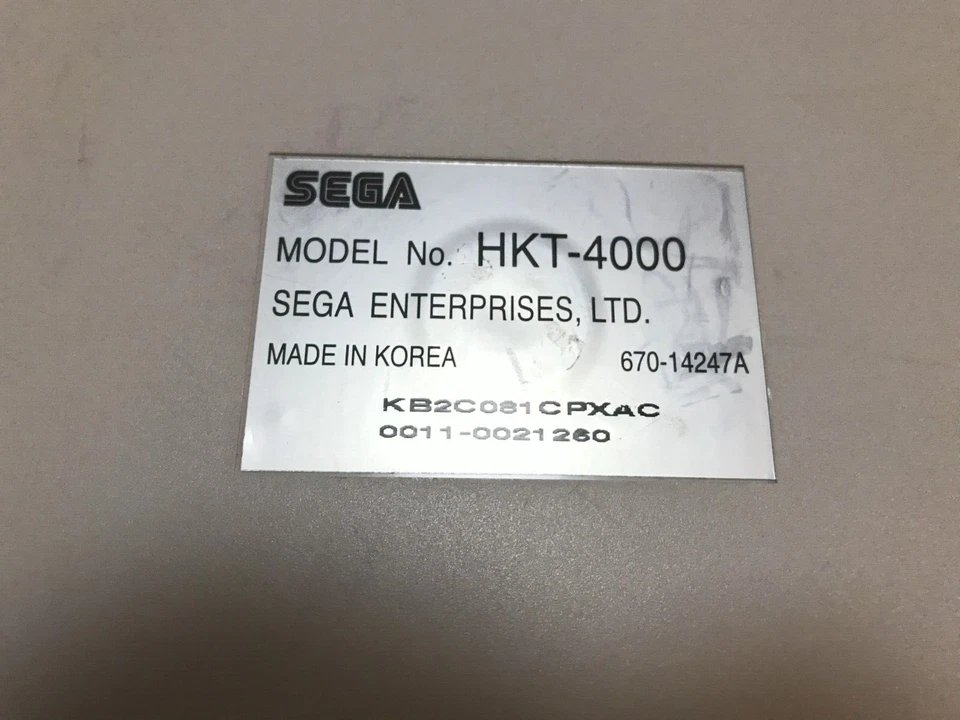 Sega Dreamcast Keyboard Clear HKT-4000 Used Japan Import Console only Rere - Image 3 of 4