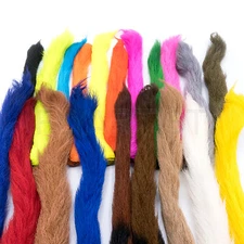 HARELINE CALF TAIL - Fly Tying Material Dyed Kip Tail - 20 Colors Available NEW!