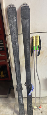 Rossignol 67 Cut 10.4 R Skis 62” Long W/ Fdx 75 Bindings + Scott