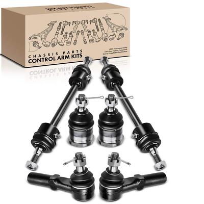 6x Front Side Sway Bar Link & Tie Rod End & Ball Joint for Dodge Viper 1992-1995