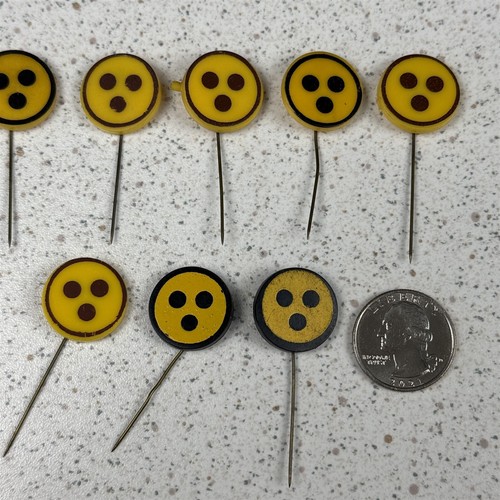 Lot of 8 Visually Impaired Blind Dutch VTG Stick Pin Badge Pins #49519 - Picture 3 of 5