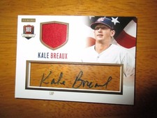 KALE BREAUX Miss State 2014 Panini USA Baseball Acetate PATCH Autograph #15/20