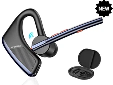 Trucker Wireless Mic Blue Parrot Bluetooth Noise Cancelling Headset Earpiece New