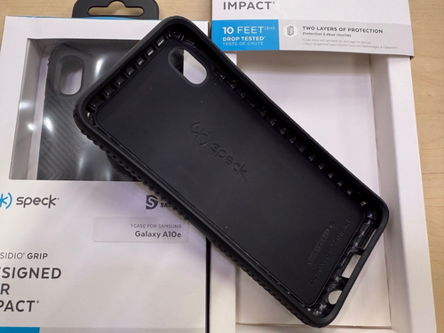 Speck Presidio2 Grip Dual Layer Case for Samsung Galaxy A10e - Black - Picture 3 of 3