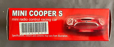 RASTAR 1:58 RC MINI COOPER S, mini control racing car Red Toy Car