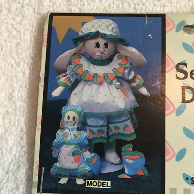Sew Adorable Animal Doll Clothes Pattern Harriet Rabbit Carrot Dress & Accessory