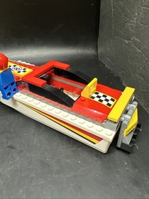 LEGO City 4643 Power Boat Transporter Speed Boat Only With Minifigures Read
