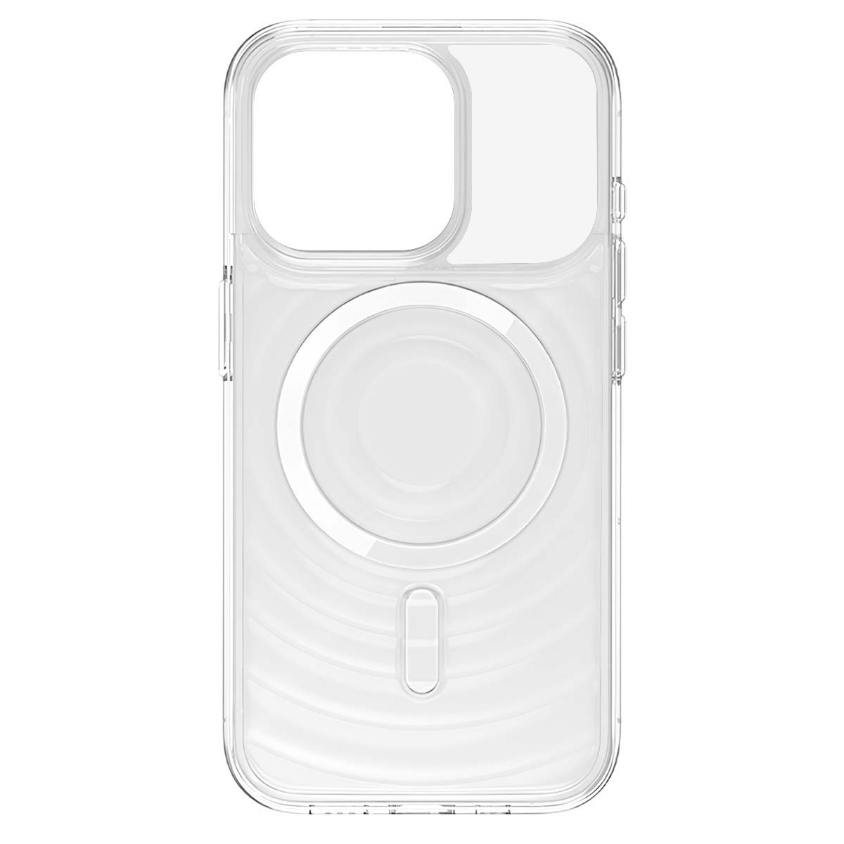 Coque arrière ondulée pour iPhone 15 Pro Max flexible et antichoc noire